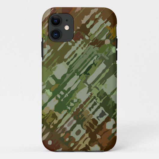 Spritzer Design - grünbraune Tarnung Case-Mate iPhone Hülle (Rückseite)