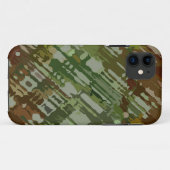 Spritzer Design - grünbraune Tarnung Case-Mate iPhone Hülle (Rückseite (Horizontal))