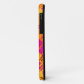 Spritzer-Design - orange-rosa Case-Mate iPhone Hülle (Hinten/Links)