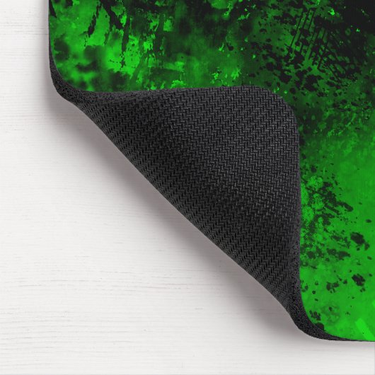 Spritzer-Effekt Grün/Schwarz Mousepad (Ecke)