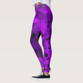 Spritzer-Effekt Lila und schwarz Leggings (Links)
