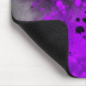 Spritzer-Effekt Lila und schwarz Mousepad (Ecke)