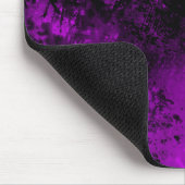 Spritzer-Effekt Lila und schwarz Mousepad (Ecke)