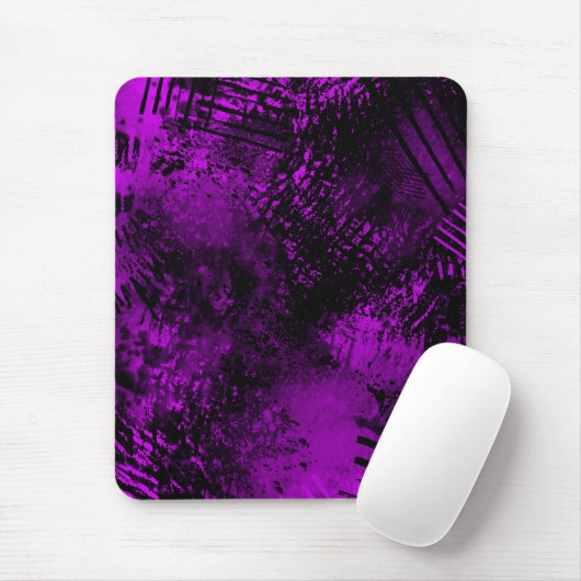 Spritzer-Effekt Lila und schwarz Mousepad (Mit Mouse)