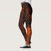 Spritzer-Effekt Orange & Black Leggings (Links)