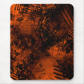 Spritzer-Effekt Orange & Black Mousepad (Vorne)
