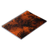 Spritzer-Effekt Orange & Black Notizblock (Linke Seite)