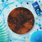 Spritzer-Effekt Orange & Black Pappteller (Party)