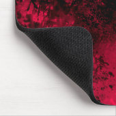 Spritzer-Effekt Rot und Schwarz Mousepad (Ecke)