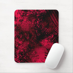 Spritzer-Effekt Rot und Schwarz Mousepad