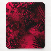 Spritzer-Effekt Rot und Schwarz Mousepad (Vorne)
