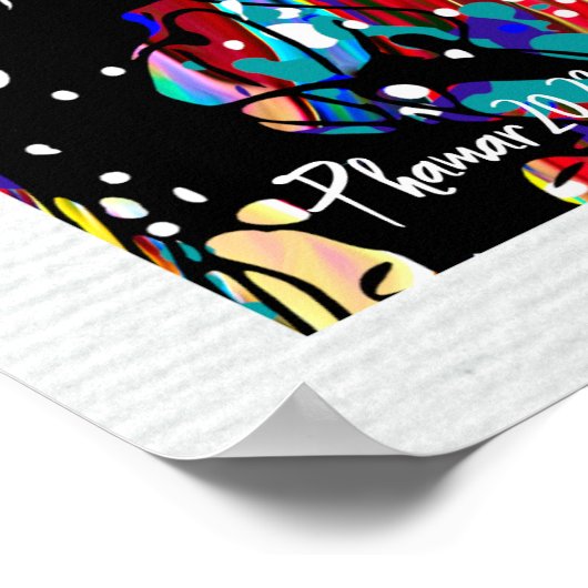 Spritzer Expressionismus Paint Spritzer Poster (Ecke)