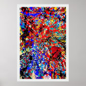 Spritzer Expressionismus Paint Spritzer Poster (Vorne)