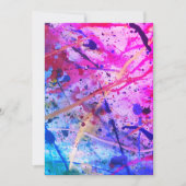 Spritzer-Farbe Einladung (Vorderseite)