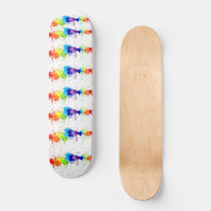 Spritzer Farbe Skate Decke farbig Skateboard