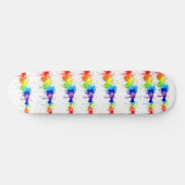 Spritzer Farbe Skate Decke farbig Skateboard (Horizontal)