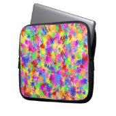 Spritzer-Farben-Regenbogen des hellen Laptopschutzhülle (Vorderseite Links)