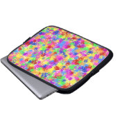 Spritzer-Farben-Regenbogen des hellen Laptopschutzhülle (Vorne Knopf)