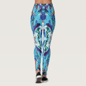 Spritzer für Blaue und grüne Meeresbiologie Leggings (Rückseite)