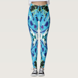 Spritzer für Blaue und grüne Meeresbiologie Leggings