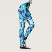 Spritzer für Blaue und grüne Meeresbiologie Leggings (Rechts)