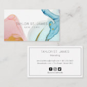 Spritzer für die Aquarellmalerei mit Goldfarbe Ca Visitenkarte (Vorne/Hinten)