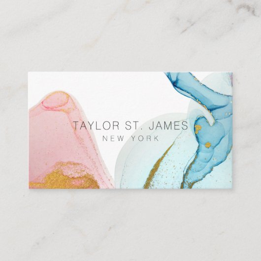 Spritzer für die Aquarellmalerei mit Goldfarbe Ca Visitenkarte (Vorderseite)