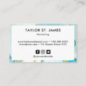 Spritzer für die Farbkalligrafie Visitenkarte (Rückseite)