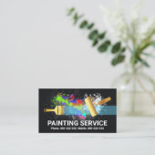 Spritzer für die Malerei mit Goldbrush Visitenkarte (Stehend Vorderseite)