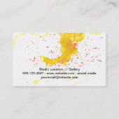 Spritzer für künstlerische Malerei | Farbblock Visitenkarte (Rückseite)