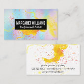 Spritzer für künstlerische Malerei | Holografisch Visitenkarte (Vorne/Hinten)