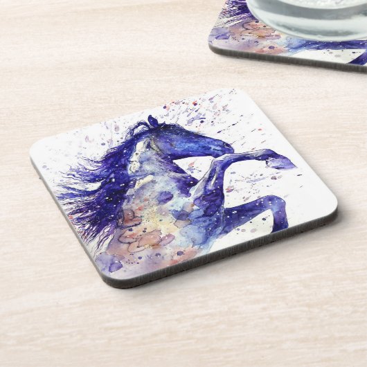 Spritzer für künstlerisches Horn Getränkeuntersetzer (Linke Seite)