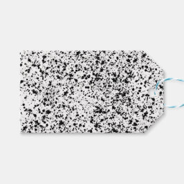 Spritzer für Schwarz-Tinte Geschenkanhänger