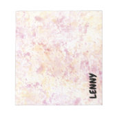 Spritzer für Wasserfarben und Dropdown-Notepad Notizblock (Vorderseite)