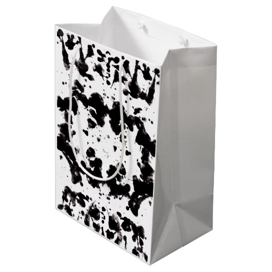 Spritzer-Geschenktasche Mittlere Geschenktüte (Rückseite Schrägansicht)