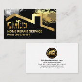 Spritzer Gold Gebäude Tools Frame Visitenkarte (Vorne/Hinten)