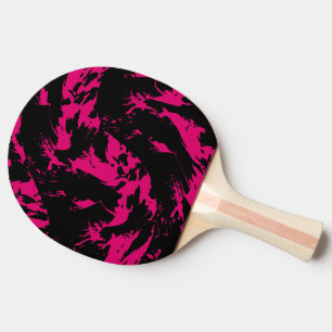 Spritzer Graffiti, rosa und schwarz Tischtennis Schläger