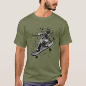 Spritzer Grafik-Skateboard-T - Shirt (Vorderseite)