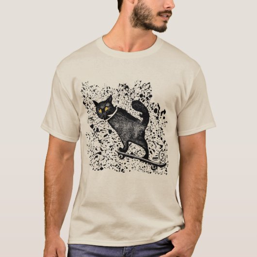 Spritzer Grafik-Skateboard-T - Shirt (Vorderseite)