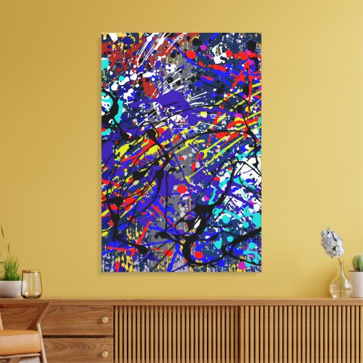 Spritzer Grind_02 Canvas Print Leinwanddruck (Insitu (Wohnzimmer))