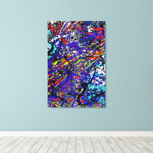 Spritzer Grind_02 Canvas Print Leinwanddruck (Insitu (Holzboden))