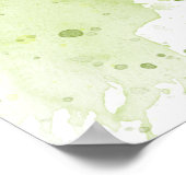 Spritzer grün und körnig poster (Ecke)