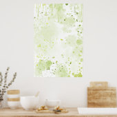 Spritzer grün und körnig poster (Küche)