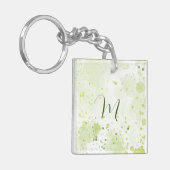 Spritzer grün und körnig schlüsselanhänger (Vorderseite links)