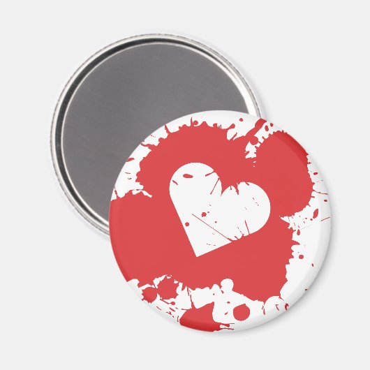 Spritzer Heart Magnet (Vorderseite/Rückseite)