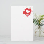 Spritzer Herzschrittmacher 2 Briefpapier (Stehend Vorderseite)