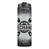 Spritzer-Hintergrund für Mechanikgetriebe Thermosbecher (Vorderseite)