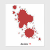 Spritzer Horro Aufkleber (Blatt)