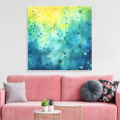 Spritzer in Aquarell Leinwanddruck (Insitu (Wohnzimmer))