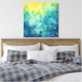 Spritzer in Aquarell Leinwanddruck (Insitu (Schlafzimmer))